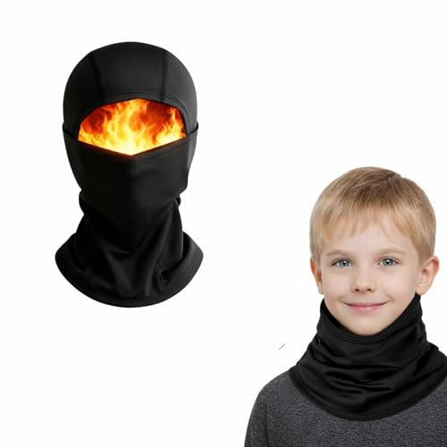 leruiyezs Balaclava barn vinter, vindtät balaclava, varm vindtät skidmask, balaclava barn under hjälm, en storlek för pojkar och flickor, andas och bekväm