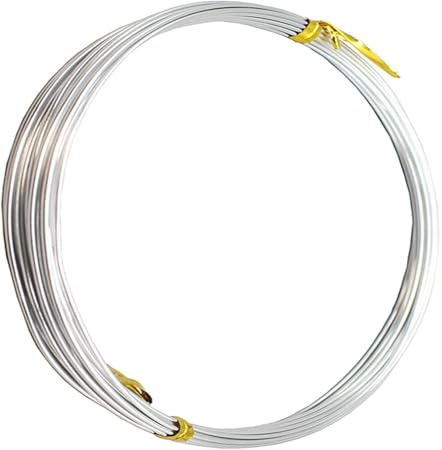 1 st 99,99% aluminiumtråd - 2 m längd, 4,5–8 mm diameter for gör-det-själv, metallbearbetning och laboratorietillämpningar(7mm)