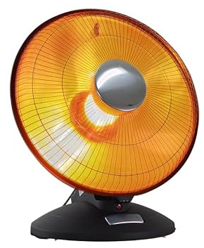 Filmcraft Radiant Heat Dish Heater – 1000W Electric Stage Heater, Portable Parabolic Design, Tip-Over Safety Alert, Quiet Directional Heat for Studio & Crew