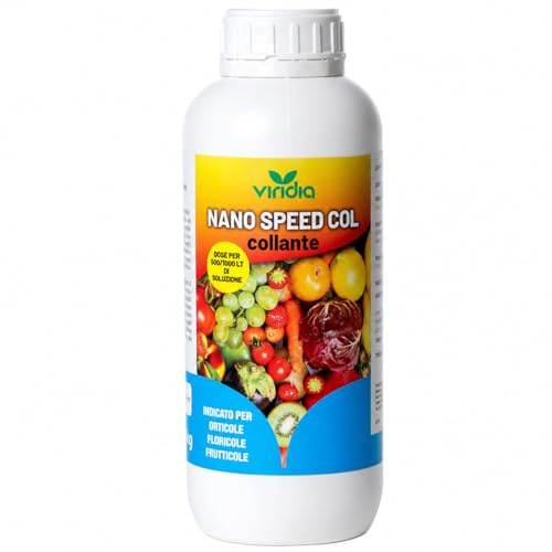 viridia Nano Speed Col 1 Lt Coadiuvante Collante Fogliare naturale | Adesivante per Trattamenti Fogliari, Migliora Distribuzione e Assorbimento di Fertilizzanti e Agrofarmaci