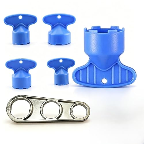 Cloxtralon Wasserhahn Schlüssel Set – Entferner für Strahlregler, Belüfter & Mischdüse, Werkzeug für Wasserhahn Sieb, Passend für M16–M28 (10 Größen)