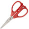 Ciseaux polyvalents haute performance (compatibles Kevlar), multi-fonctions – Fabriqué au Japon. ENGINEER ph-56 (rouge)
