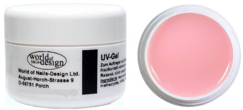 World of Nails-Design BasicLine UV-Gel Aufbaugel rosa milchig 15 ml, Babyboomer Look