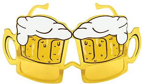 labreeze Verres à bière pour adulte unisexe avec verres jaunes