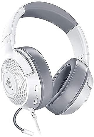 Razer Kraken X Mercury - Gaming Headset (Ultra leichte Gaming Headphones für PC, Mac, Xbox One, PS4 und Switch, Kopfband-Polsterung, 7.1 Surround Sound) weiß