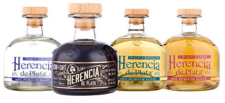 Herencia de Plata Tasting Set, 100% Agave, 4 x 0,05 Liter