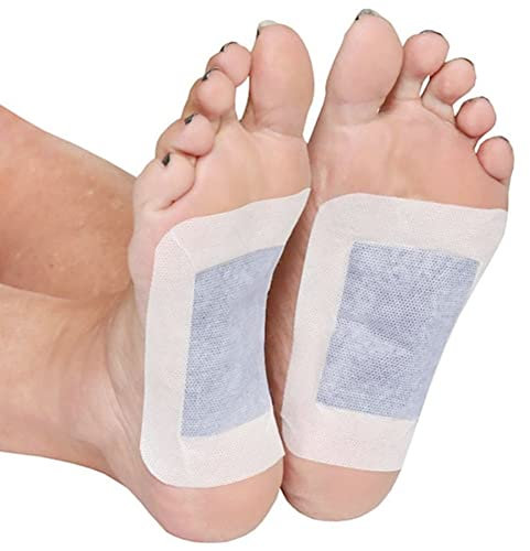 Detox Fußpflaster 10 Stück Pflaster Entgiftungspflaster Füße Detox Foot,Natürliche Detox Fußpads mit Bambusessig und Ingwer-Pulver,Foot Patch für Stressabbau & Tiefschlaf,um Entfernen von Körpergiften