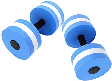 Juego de Mancuernas Flotantes de Agua y Espuma EVA para Ejercicio y Yoga - Azul