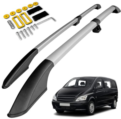 CHROMEMASTER | Compatibili con Mercedes Vito/Viano W639 Short 2003-2014 | Barre Trasversali da Tetto, Mancorrenti sul Tetto | Sono Utilizzate per il Montaggio di Portapacchi, Box o Portabiciclette