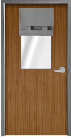 WdFour Side Door Curtains for Window, Room Darkening Solid Color Door Window Covering for Glass Sidelight Curtain Tie up Shade 18W x 42L Inches, 1 Panel, Light Gray