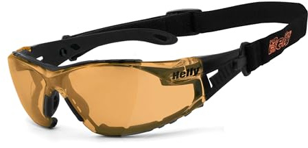 HELLY® - No.1 Bikereyes® | Bikerbrille, Motorradbrille, Motorrad Sonnenbrille | TESTSIEGER*: beschlagfrei, winddicht, bruchsicher | TOP Tragegefühl (salmon [moab 5])