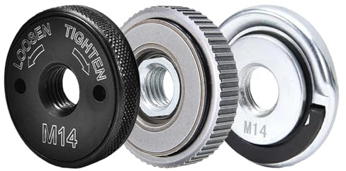 Pilikoll 3Pièces Écrou de Serrage Rapide M14 Meuleuse pour Disque de Coupe | Écrou de serrage rapide SDS Clic M14, pour Diamant Meuleuse D'angle Machine de Découpe