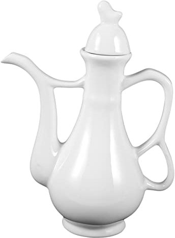 NAMOARLY Ceramic Wine Jug 280ml Portable Wine Container with Handle Chinese Style for Home and Restaurant Drinking Serveware