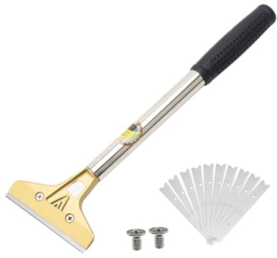 OUNONA Rascador De Limpieza Para Vidrio y Paredes Espátula Para Quitar Etiquetas Cuchilla Antideslizante Herramienta De Limpieza De Juntas Mármol