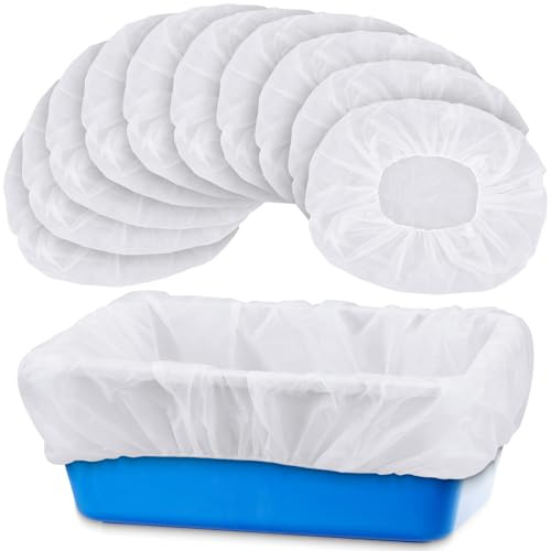 Mindsoft 10 Pack Replacement Filters for Mop Sink Basin Strainer 21×21×8 Inch White Non-Woven Fabrics Mop Sink Basin Strainer (Refills)