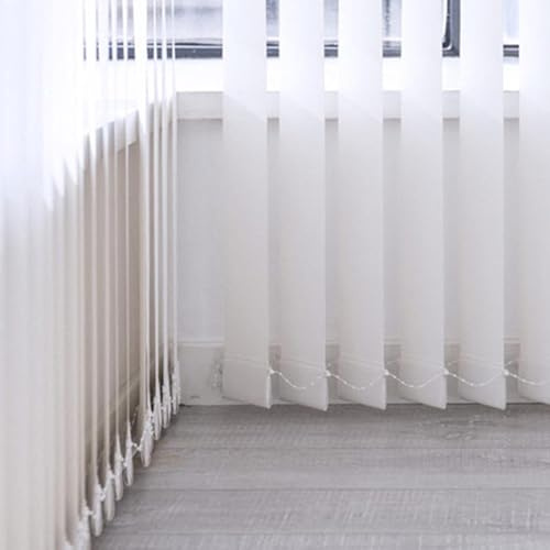 ZHUOZ1T Estores Verticales,Cortina Lamas Vertical de Control de Luz de Privacidad Translúcida,Persiana Opaca 65%,Protección Privacidad,para Ventana y Puerta,Personalizable (60cm x 200cm)