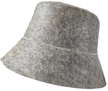 Beimus multiuse bastuhatt snygg multifunktionell tillbehör svettabsorberande hatt för kvinnor och män unisex bad nödvändig hatt för kvinnor, Grått, one size