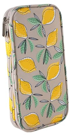 Fenteer Aufbewahrungstasche für Stricknadeln und Häkelnadeln mit Reißverschluss, Stricknadel Etui, Tragbare Organizer Tasche für Stricknadeln für Stricknadeln, Rundstricknadel, Nadelspiel