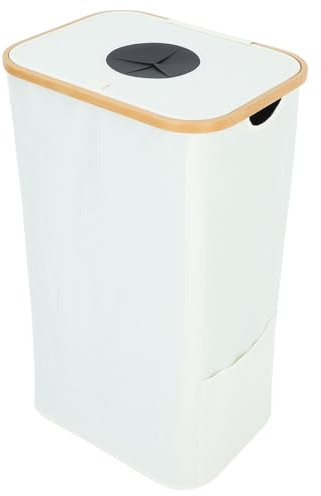 Healifty Foldable Recycling Bin with Lid and Removable Inner Bag, 105l Oxford Cloth Deposit Bottle Storage Container, Large Fabric Bottle Collector for Kitchen and Home Organization