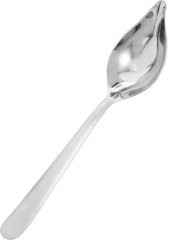 Cabilock Cuchara para Salsa de Acero Inoxidable con Vertedor y Mango Largo, Utensilio para Servir y Mezclar en Casa o Hotel, Diseño Anti Derrames y Quemaduras