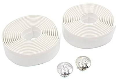 sourcing map 2 Pcs White Foam Handlebar Tape Bar Grip Wrap for Road Bike Bicycle