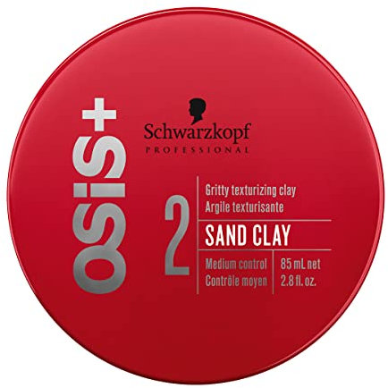 Schwarzkopf Osis Sand Clay Formbare Stylingpaste für lässige Styles und raue Looks, 1er Pack (1 x 85 ml) Unparfümiert