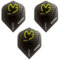 Winmau Prism Delta Pro Player Michael Van Gerwen Dart Flights, MvG Black Logo, 100 Micron Extra Strong (1 Set)