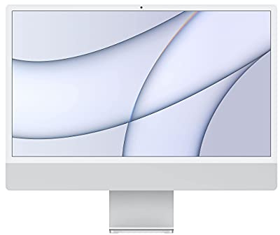 2021 Apple iMac with Apple M1 Chip with 8‑core CPU and 7‑core GPU (24-inch, 8GB RAM, 256GB SSD Storage) - Silver (Renewed)