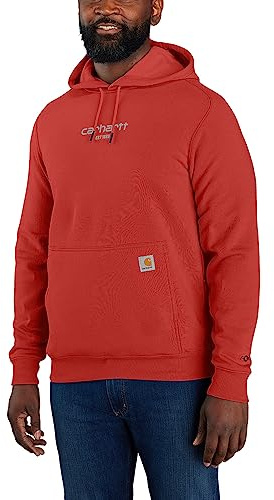 Carhartt Mens Lightweight Logo Relaxed Fit Graphic Hoodie