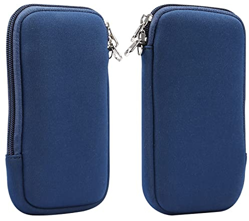 Neoprene Cell Phone Sleeve Holder, Cell Phone Neck Pouch, 6.1 Waterproof Cellphone Dry Bag Universal Cellphone Bag Purse with Lanyard Mobile Phone Handbag Chest Bag Carrying Case with Card Holder