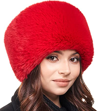 Futrzane Modern Kosakenmütze - Fellmütze Damen - Winter Russische Mütze Pelz