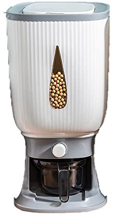 FUYTERY 20 Lbs Reisspender mit Deckel Messzylinder Feuchtigkeit Proof Haushalt Cereal Dispenser Eimer