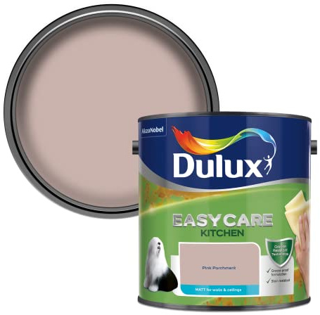 Dulux Easycare Kitchen Matt Emulsion Paint - Pink Parchment - 2.5L