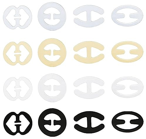 BH Träger Clip,16 PCS BH-Träger BH Bügel Konverter Kunststoff-BH Anti-Rutsch BH Träger Halter für Racer Back Tanktops