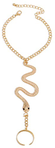 BSLVWG Schmetterling Finger Ring Armband Slave Chain Armband Vintage Layered Quaste Armband Personalisieren Hand Chain Schmuck für Frauen und Mädchen