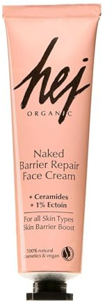 Naked Barrier Repair Cream (30 ml), Feuchtigkeitspflege für jeden Hauttyp, Schützt die Haut vor Umwelteinflüssen, Skincare mit Ceramide & Ectoin Naturkosmetik, 100% vegan | HEJ ORGANIC