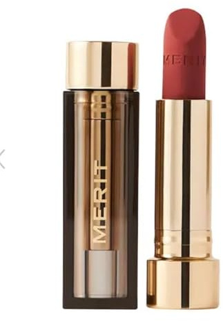 Merit Signature Lip Lightweight Matte Lipstick - 0.10 oz / 3 g (Court (warm brick), standard)