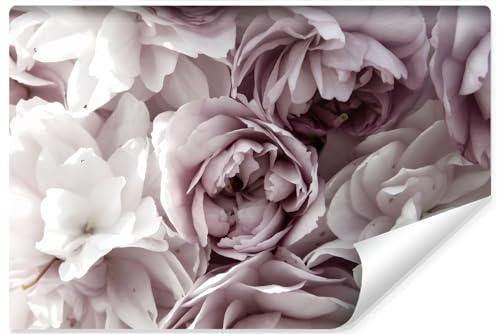 Muralo Photo Wallpaper 3D, Pastel, Flowers - 450x300 cm