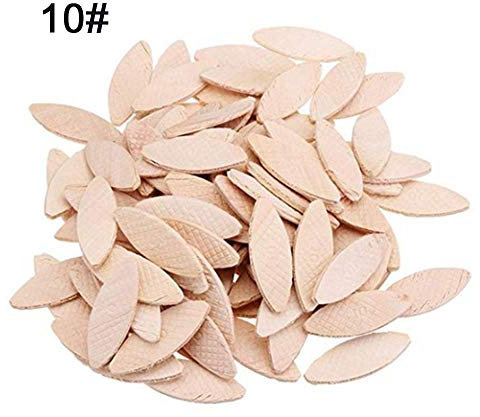 100Pcs Plate Joiner Biscuits Beechwood Tight Bonding,High Stability Joining Biscuits for Woodworking (10#)