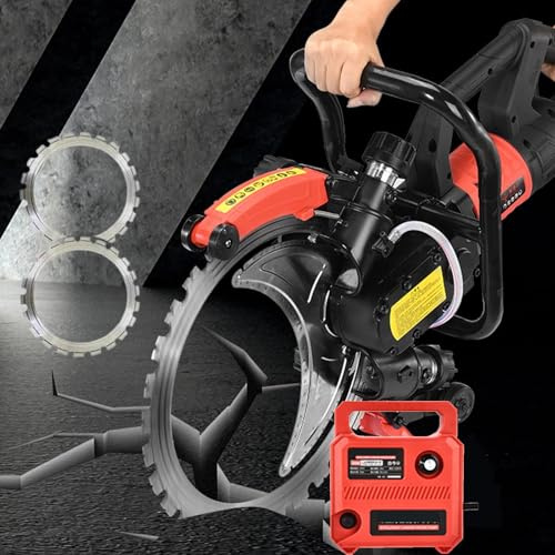 BetonringsäGe Betonschneider Beton-Ringsäge Betonsäge Ringsäge | Intelligente Wasserversorgung-Verbindungswasserpumpe |16-Zoll-Diamantklinge| 30Cm Schnitttiefe |2blade