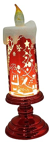 Gadpiparty Candela Led in Resina Candele Senza Fiamma Lampade Decorative Per Feste Senza Batteria Per Ambienti Romantici e Sicuri Lunghe e Luminose