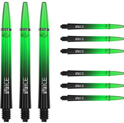 ONE80 Proplast Vice Dart Shafts 3er Set – Kunststoff Dartschäfte mit Federring – stabil & präzise – Vice-Grip-System für festen Flight-Sitz Schäfte Set