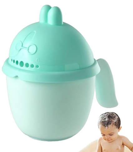 Tasse d'après-shampoing pour bébé - Gobelet à eau pour le lavage des cheveux pour - Gobelet confortable avec 7 trous d'eau - Happy Duschzeit