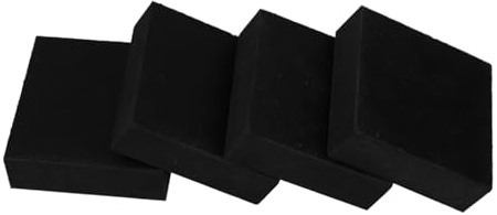 HONITANO 4 Stück rutschfeste Gummipads Dicke Antivibrationsmatten Stoßdämpfend Vibrationsdämpfer Schutzmatten für Waschmaschine und Boden Schutz