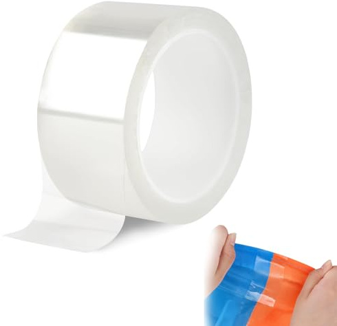 Clear Waterproof Tape, Window Weather Sealing Tape, Transparent Adhesive Tapes 50mm x 10m for Winter, Window,Roof, Door, Greenhouses, Car Port
