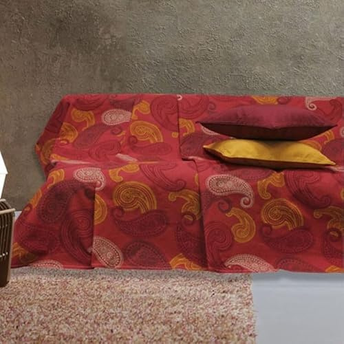 Generico FORTE - Gran Foulard per Divano Telo Copridivano 100% Cotone (260x270) Telo Copritutto Cotone Perfetta come Coperta Copriletto Matrimoniale Estivo Leggero, Fantasie Originali
