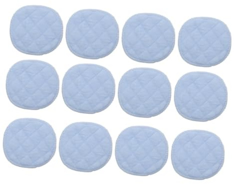Dischetti Cotone Riutilizzabili per Allattamento 20 Pezzi Bianco | Cotone Traspirante, Strato Assorbente, Facili da Portare, per Uso Quotidiano