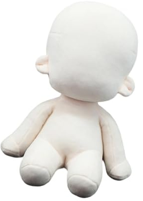 AOOOWER De Muñeca De Algodón Desnuda Personalizable De 20 Cm con Tela De Peluche Suave para Coleccionista De Manualidades Y Proyecto De Decoración del Hogar Cuerpo De Muñeca Personalizable