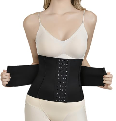 Eudomis Verstellbarer Waist Trainer für Fitnesstraining Postpartum Belly Wrap und Rückbildungsgürtel Bauchgurt nach Geburt Schwitzgürtel