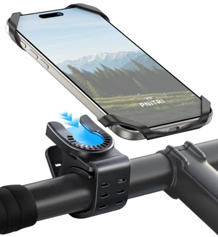 Pnitri 2-Pack Fahrrad Handyhalterung, Gummi Handyhalterung Fahrradlenker | Handyhalter Fahrrad für iPhone, Universelle Silikon Handyhalterung Fahrradlenker für Rennrad, E Scooter für 4-7 Smartphone